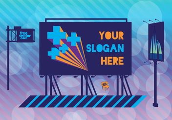 Billboards - vector gratuit #152493